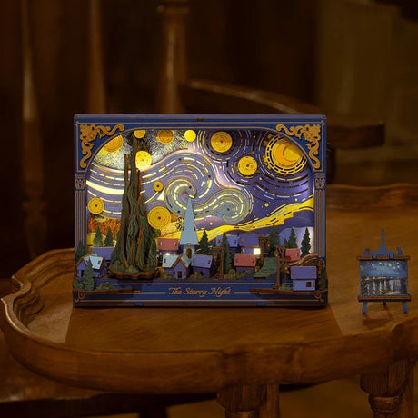 Rolife: The Starry Night DIY Miniature Puzzle Kit - (TH003)