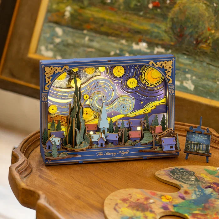 Rolife: The Starry Night DIY Miniature Puzzle Kit - (TH003)