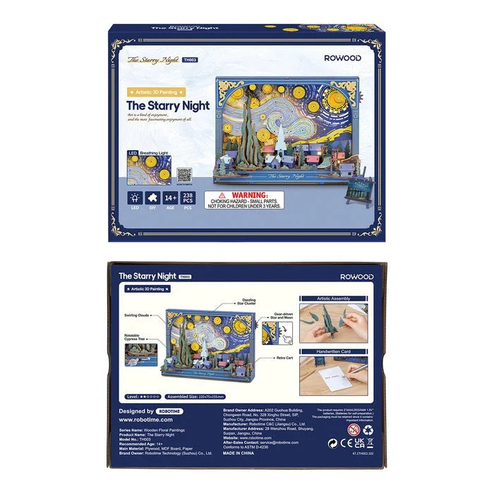Rolife: The Starry Night DIY Miniature Puzzle Kit - (TH003)