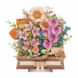 Rolife: Wooden Blooming Book DIY Miniature Puzzle Kit - (TW04H)
