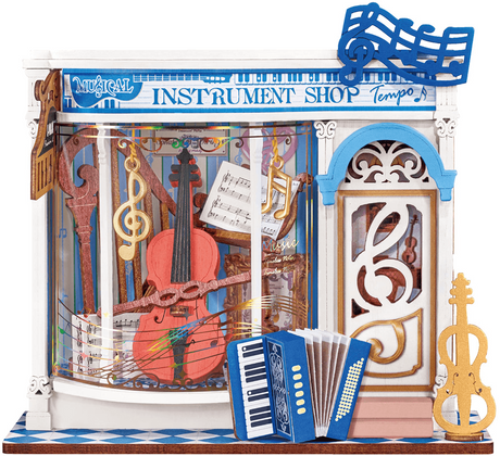 Rolife Melody Instrument Shop DIY Miniture Puzzle - (DS047)