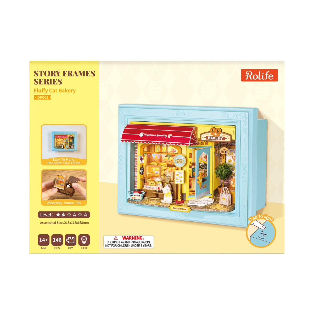 Rolife: Fluffy Cat Bakery DIY Story Frames Puzzle Kit - (DP001)