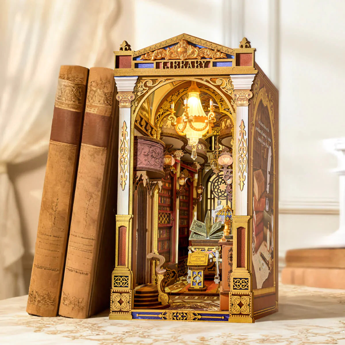 Rolife Library of Wonders DIY Miniture Book Nook Puzzle - (TGB16)