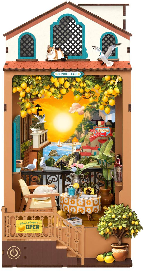 Rolife: Sunset Isle Book Nook DIY Miniature Puzzle