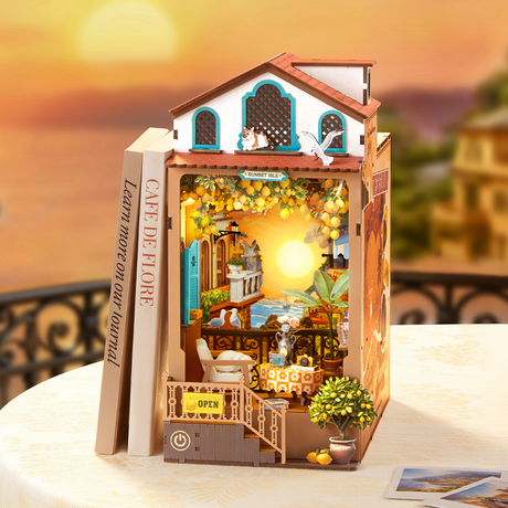 Rolife: Sunset Isle Book Nook DIY Miniature Puzzle