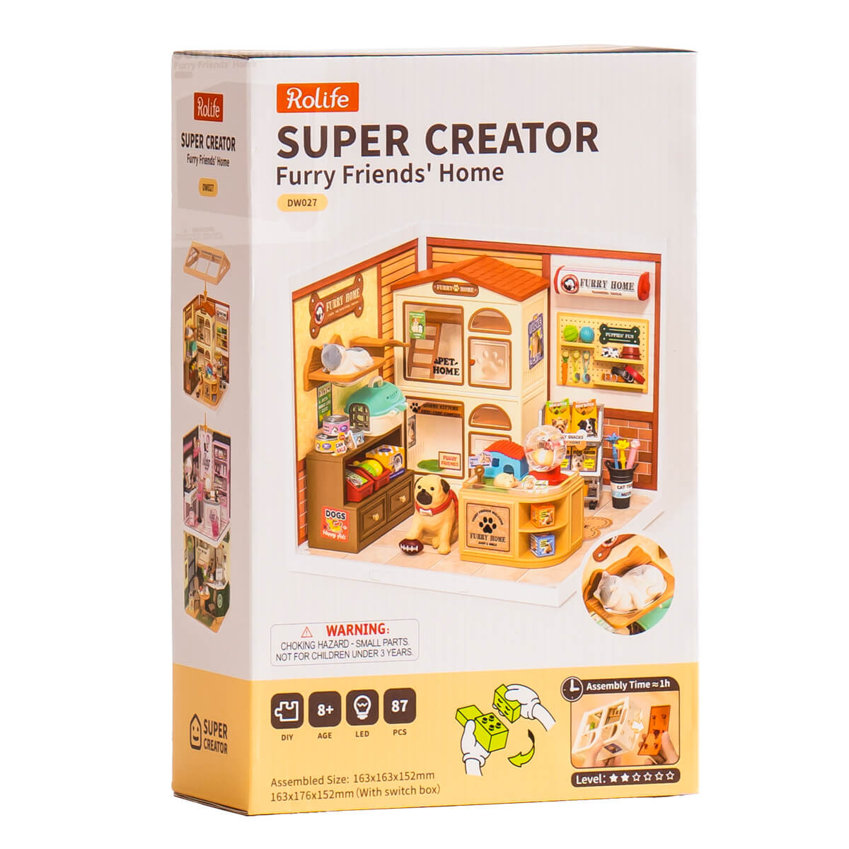 Rolife: Furry Friends' Home - Super Store Plastic DIY Miniature Puzzle