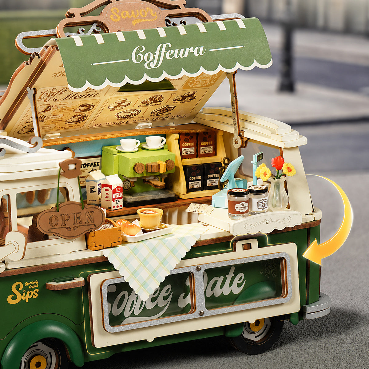 Rolife: Leo's Coffee Truck DIY Miniature Puzzle