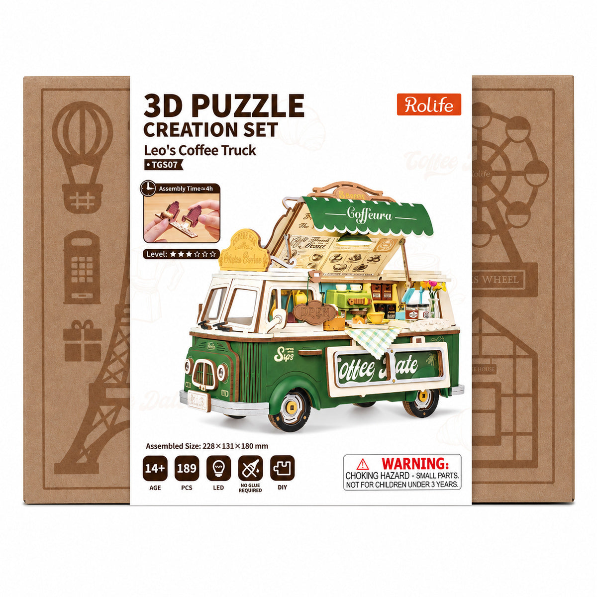Rolife: Leo's Coffee Truck DIY Miniature Puzzle