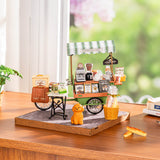 Rolife Aromatic Coffee Cart DIY Miniture Puzzle - (DG182)