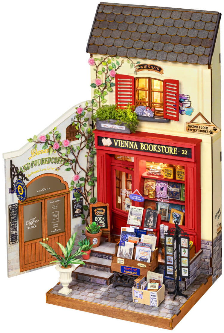 Rolife Vienna Bookstore DIY Miniture Puzzle - (DG183)