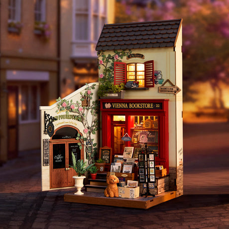 Rolife Vienna Bookstore DIY Miniture Puzzle - (DG183)