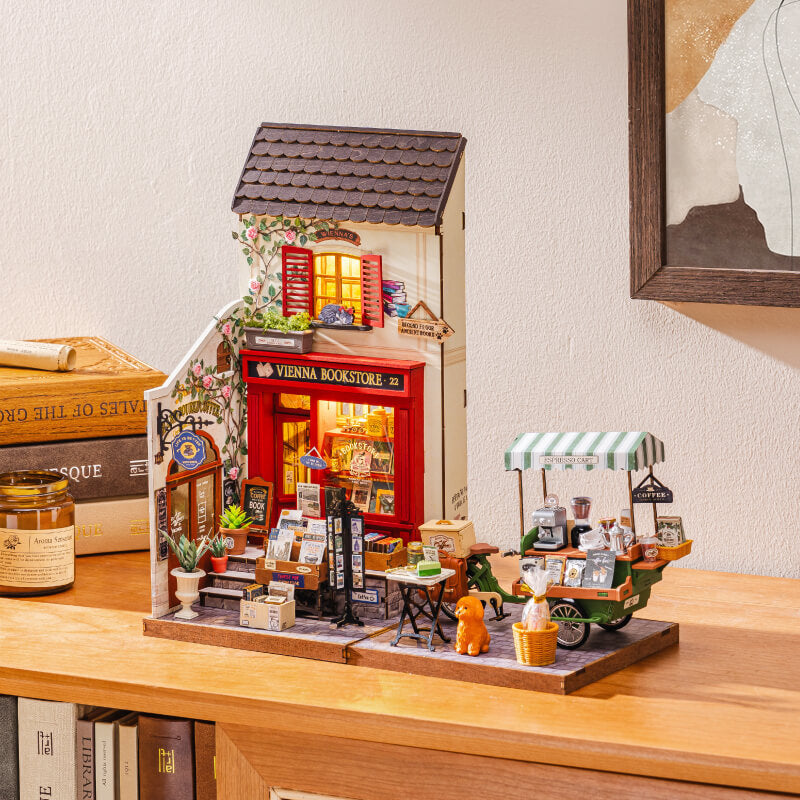 Rolife Vienna Bookstore DIY Miniture Puzzle - (DG183)