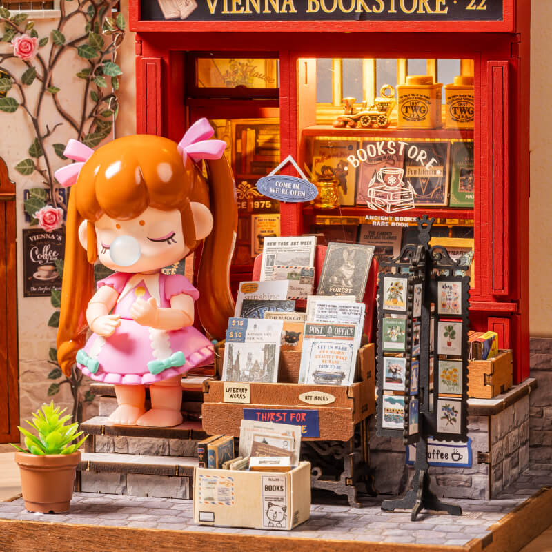 Rolife Vienna Bookstore DIY Miniture Puzzle - (DG183)