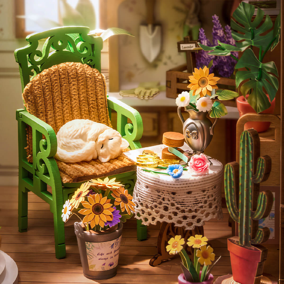Rolife: Secret Bloomy Nook Book Nook DIY Miniature Puzzle