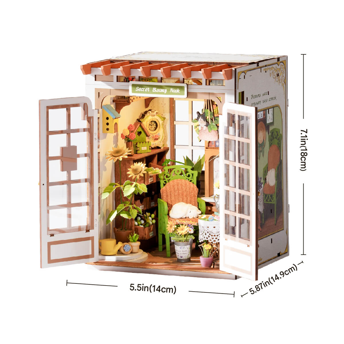 Rolife: Secret Bloomy Nook Book Nook DIY Miniature Puzzle