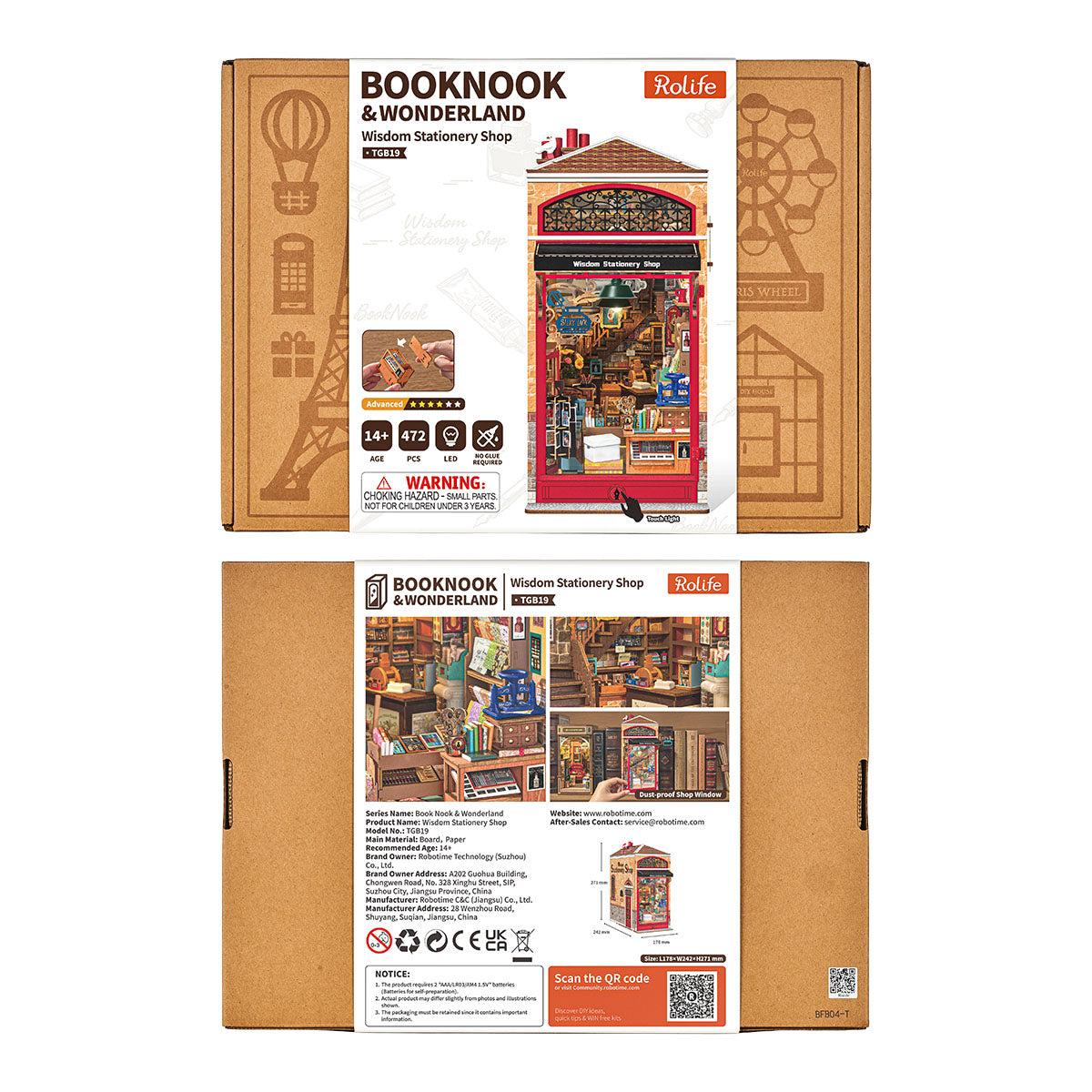Rolife: Wisdom Stationery Shop Book Nook DIY Miniature Puzzle