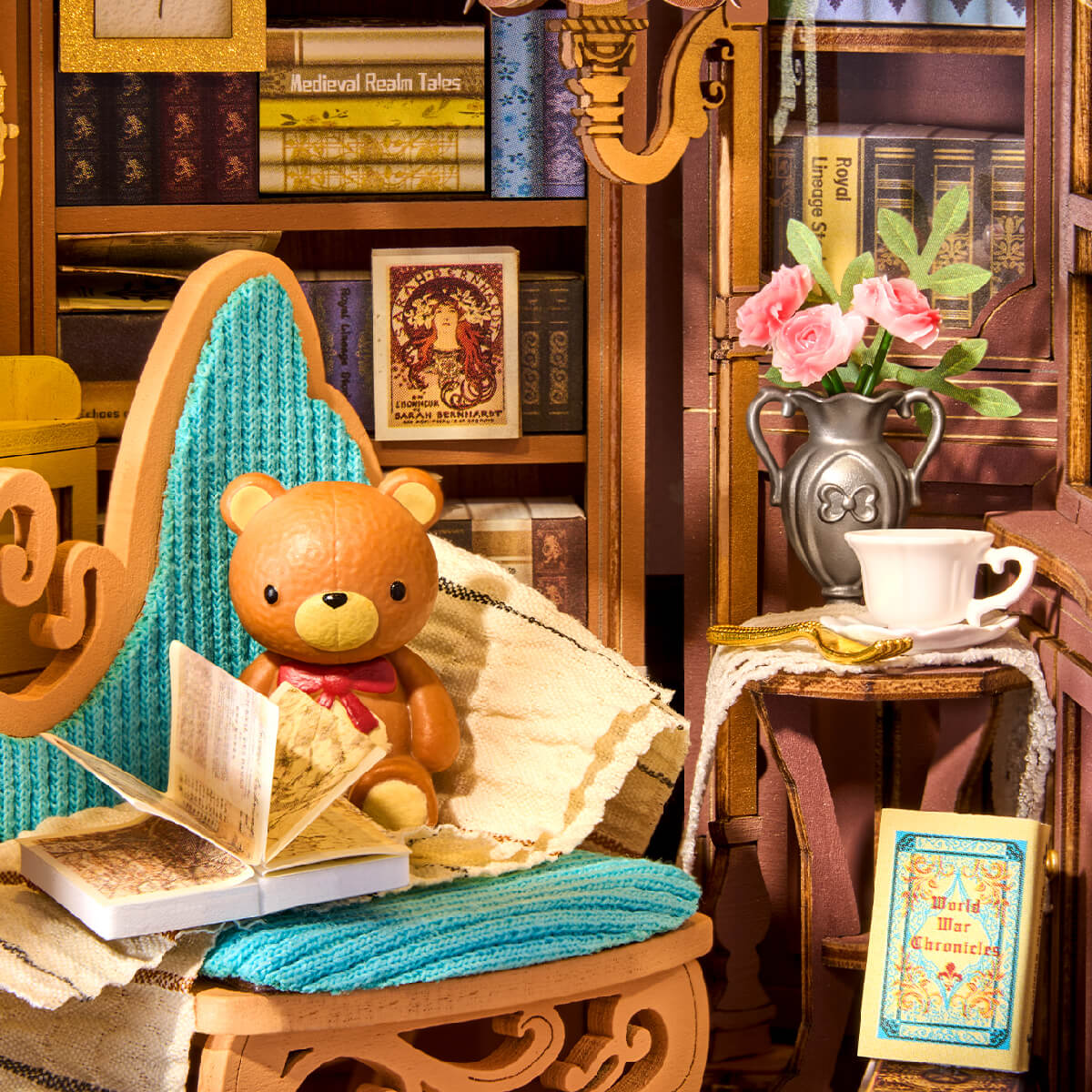 Rolife: Quiet Corner Study Book Nook DIY Miniature Puzzle