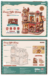 Rokr: Dream Coffee Factory DIY Miniature Puzzle Kit - (EAB02)