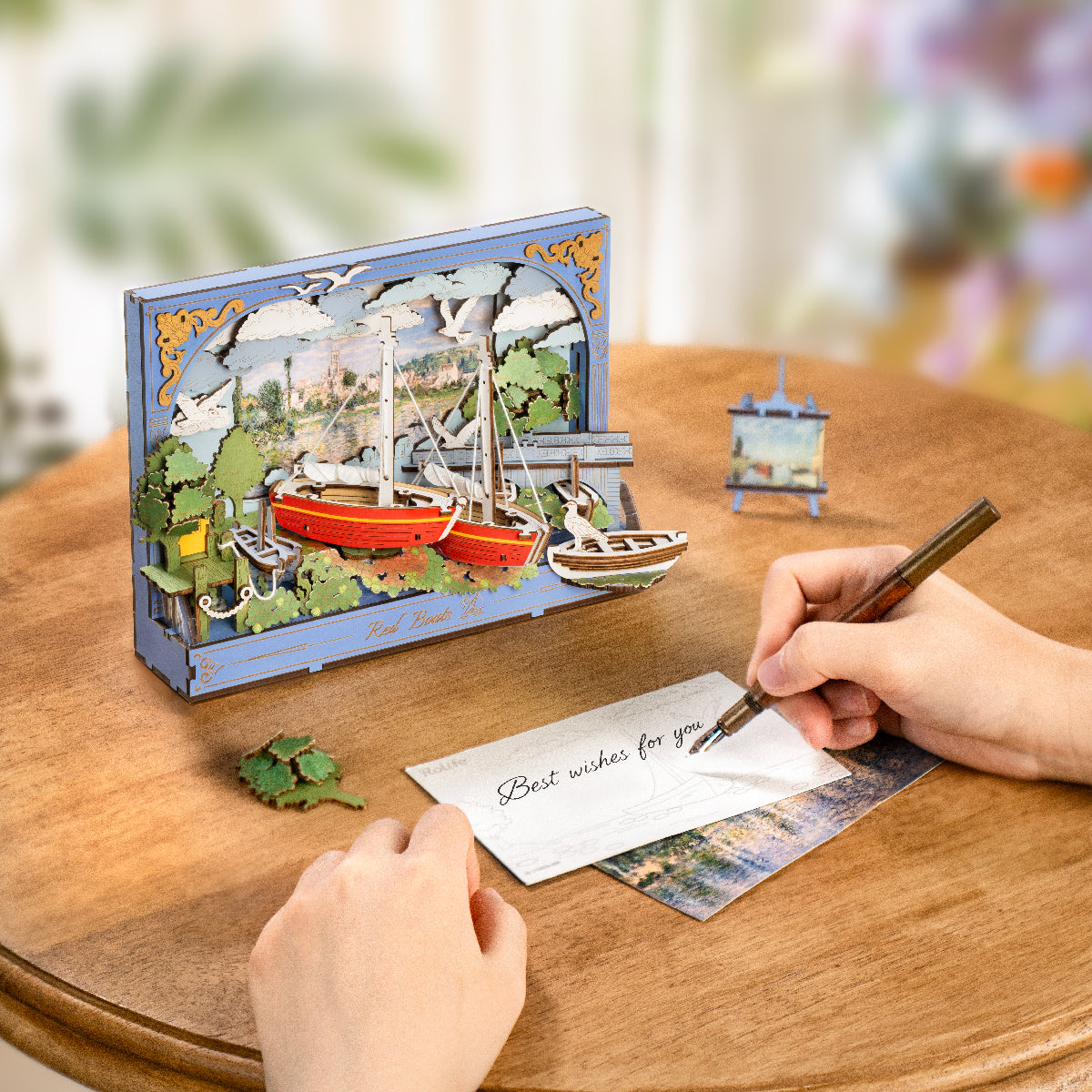 Rolife: Red Boats DIY Miniature Puzzle Kit - (TH004)