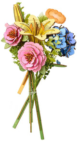 Rolife: Misty Pink Bouquet DIY Miniature Puzzle Kit - (TWM52)