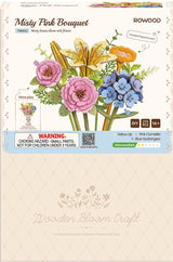Rolife: Misty Pink Bouquet DIY Miniature Puzzle Kit - (TWM52)