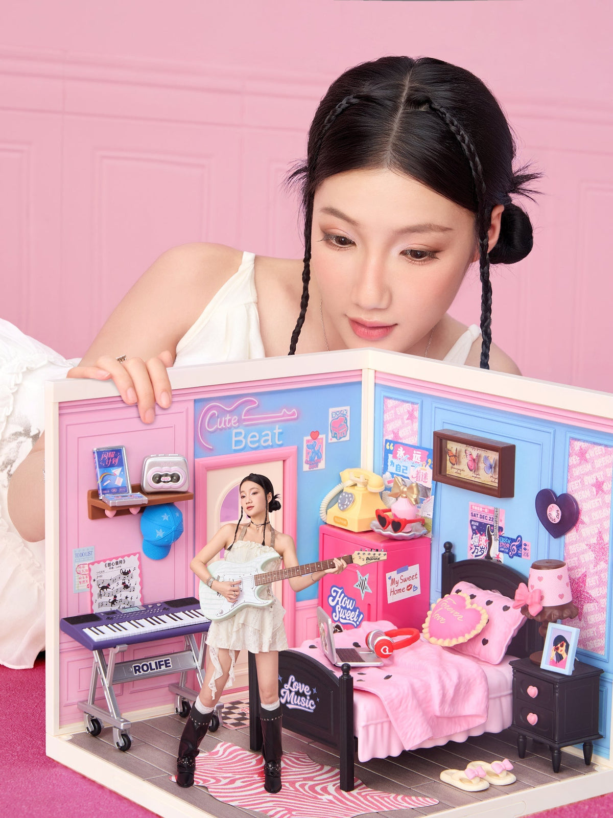 Rolife: Bedroom Pop DIY Plastic Miniature Puzzle Kit - (DW029)