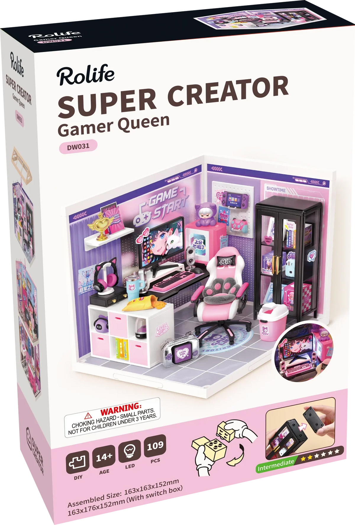 Rolife: Gamer Queen DIY Plastic Miniature Puzzle Kit - (DW031)