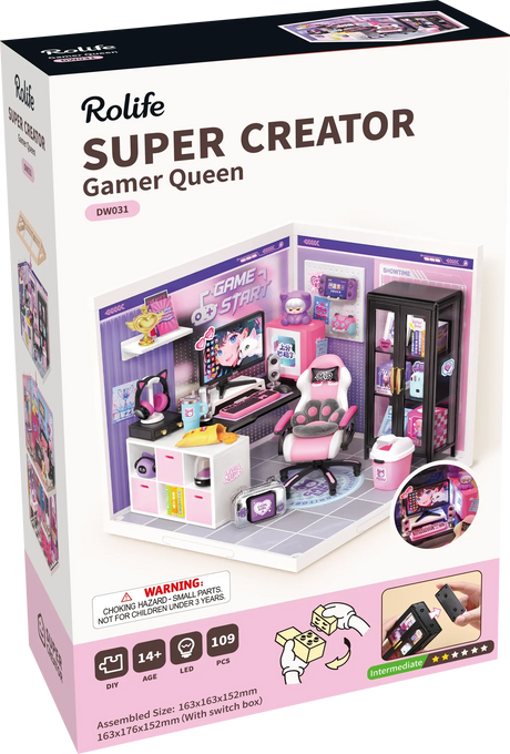 Rolife: Gamer Queen DIY Plastic Miniature Puzzle Kit - (DW031)