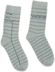 Library Card Light Gray Socks - Large