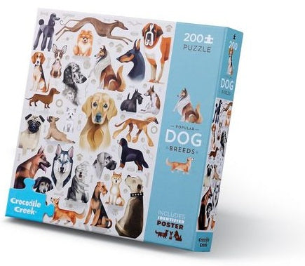 Crocodile Creek: 200pc Animals Puzzle - Dog Breeds
