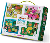 Crocodile Creek: Four Puzzles - Playful Pets (24pc, 36pc, 48pc & 72pc)