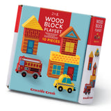 Crocodile Creek: Build & Play Mini Wood Blocks - Busy City