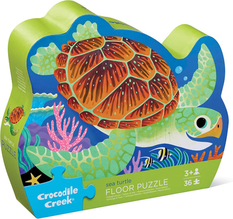 Crocodile Creek: 36pc Foil Sea Puzzle - Turtle