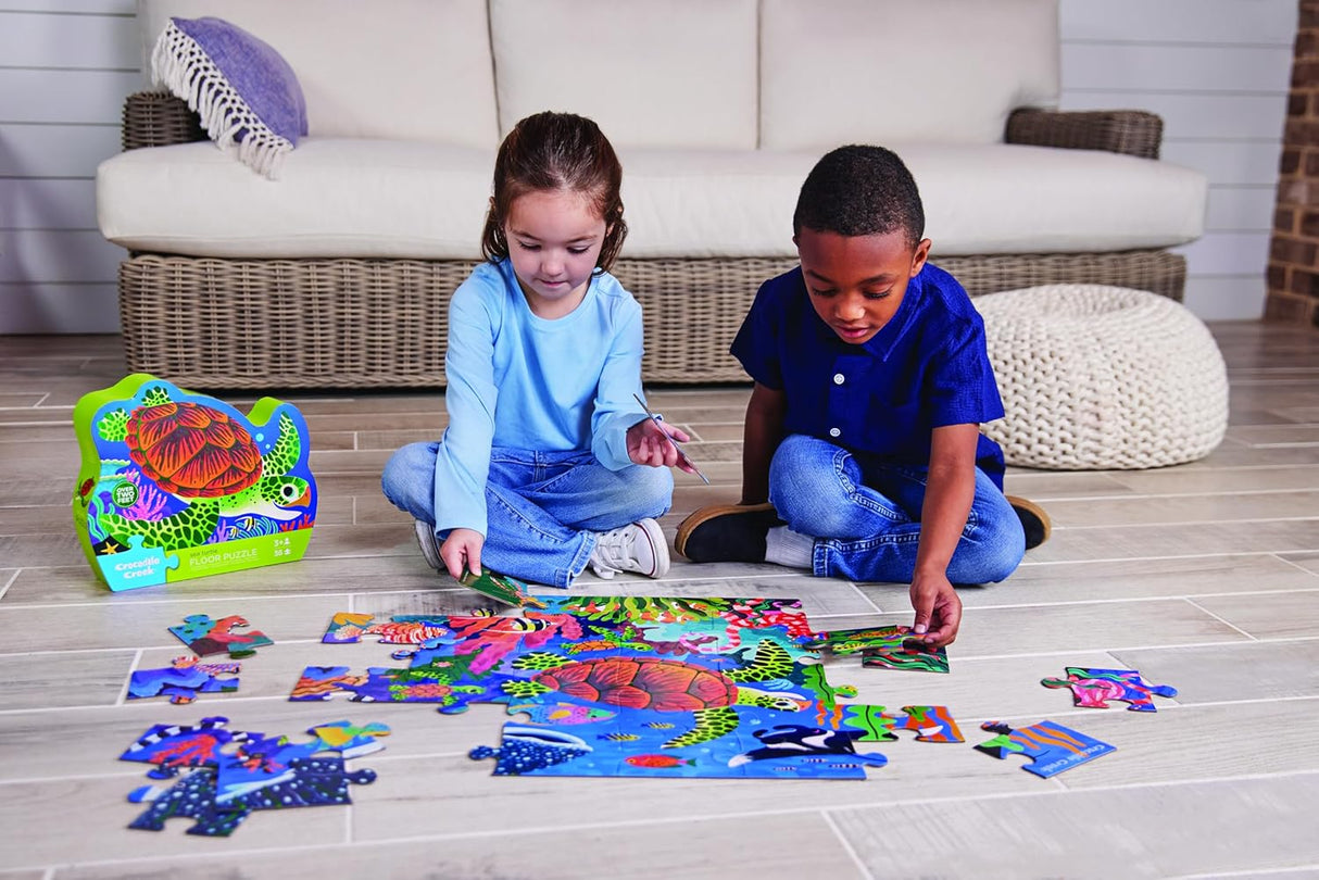 Crocodile Creek: 36pc Foil Sea Puzzle - Turtle