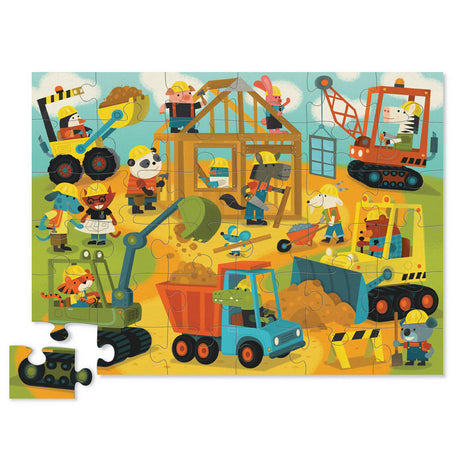 Crocodile Creek: 36pc Floor Puzzle - Busy Builders