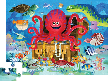 Crocodile Creek: 36pc Floor Puzzle - Octopus Treasure