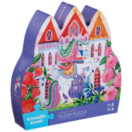 Crocodile Creek: 36pc Floor Puzzle - Unicorn Castle