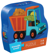 Crocodile Creek: 12pc Mini Puzzle - Construction Crocodile