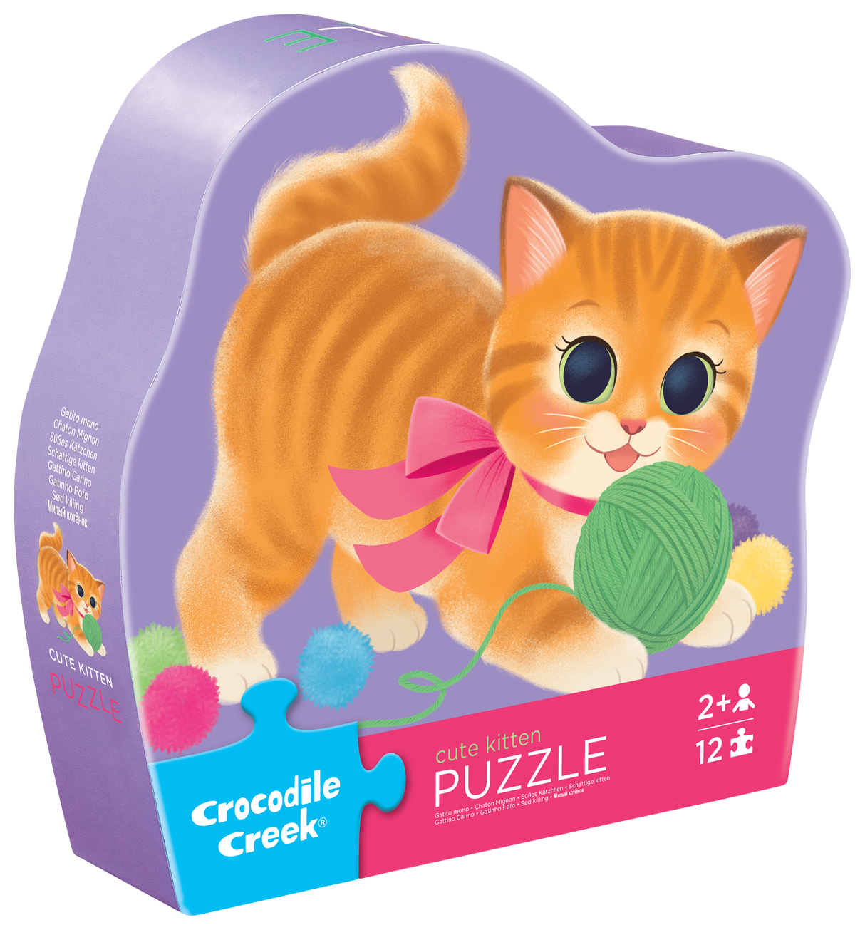 Crocodile Creek: 12pc Mini Puzzle - Cute Kitten