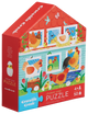 Crocodile Creek: 50pc Flat House Puzzle - Chicken Coop