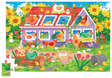 Crocodile Creek: 50pc Flat House Puzzle - Chicken Coop