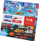 Crocodile Creek: 60pc Above & Below Puzzle -  Things That Go
