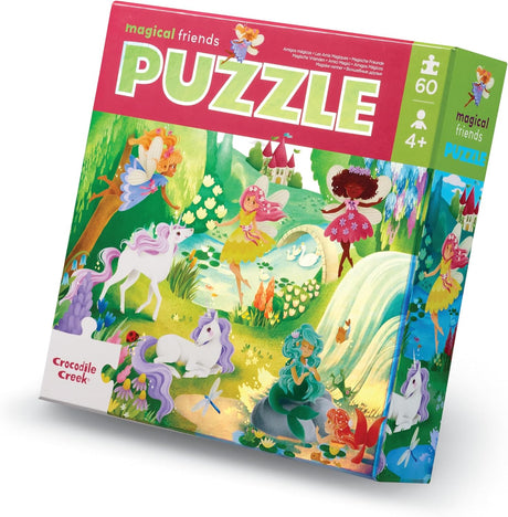 Crocodile Creek: 60pc Holographic Puzzle - Magical Friends