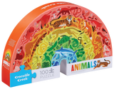 Crocodile Creek: 100pc Puzzles - Rainbow Animals