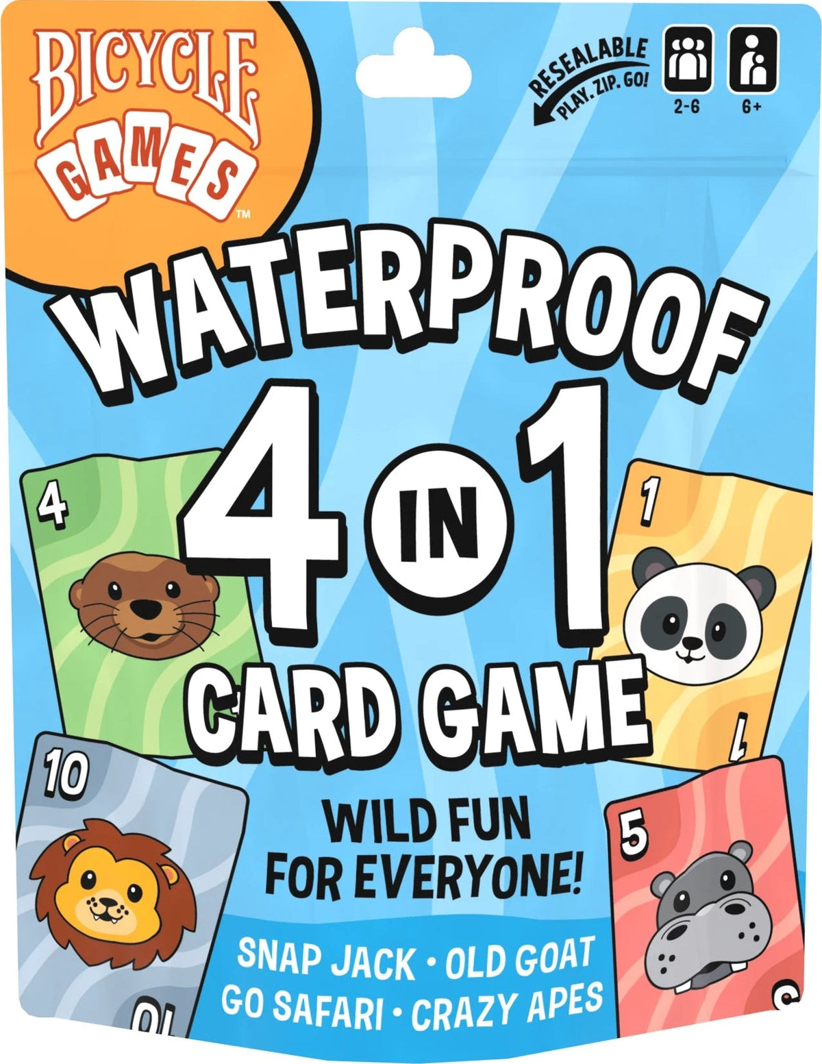 Bicycle - Waterproof 4 in 1 Card Game