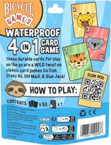 Bicycle - Waterproof 4 in 1 Card Game