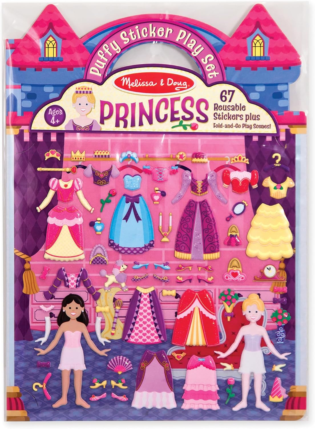 Melissa & Doug: Reusable Puffy Sticker Play Set: Princess