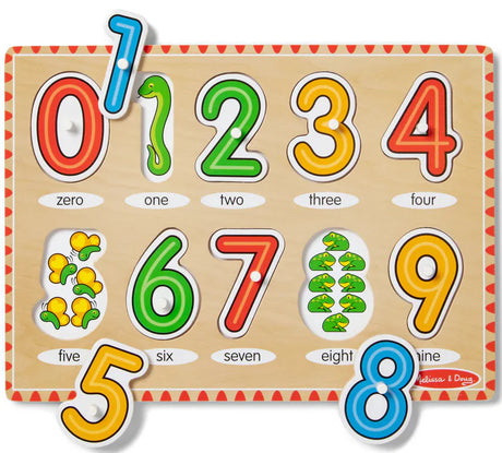 Melissa & Doug: See-Inside Numbers Peg Puzzle