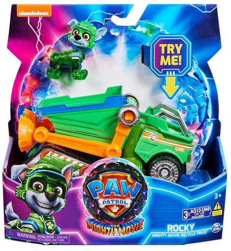 Paw Patrol Mighty Movie Vehicles: Rocky - Recycle Truck
