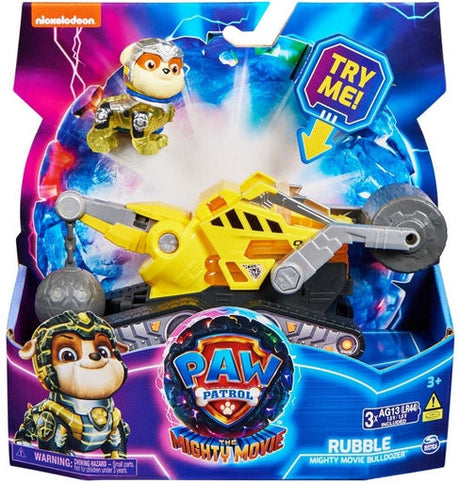 Paw Patrol Mighty Movie Vehicles: Rubble - Bulldozer